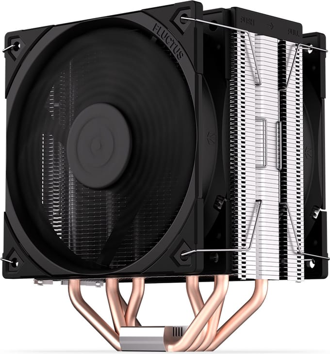 Endofry Fera 5 Cpu-Koeler Met Dubbele Ventilator 120Mm Voor Amd- En Intel-Computers Zwart