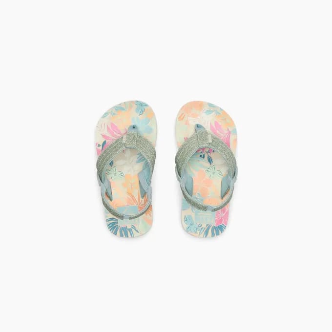 Reef teenslipper ahi meisjes tropical floral - Maat 25