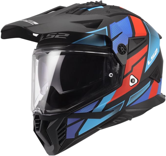 Volle motorhelm LS2 MX702 Pioneer II Block