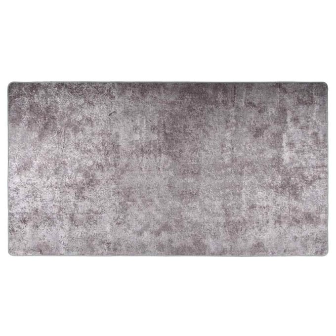 vidaXL - Vloerkleed - wasbaar - 190x300 - cm - grijs