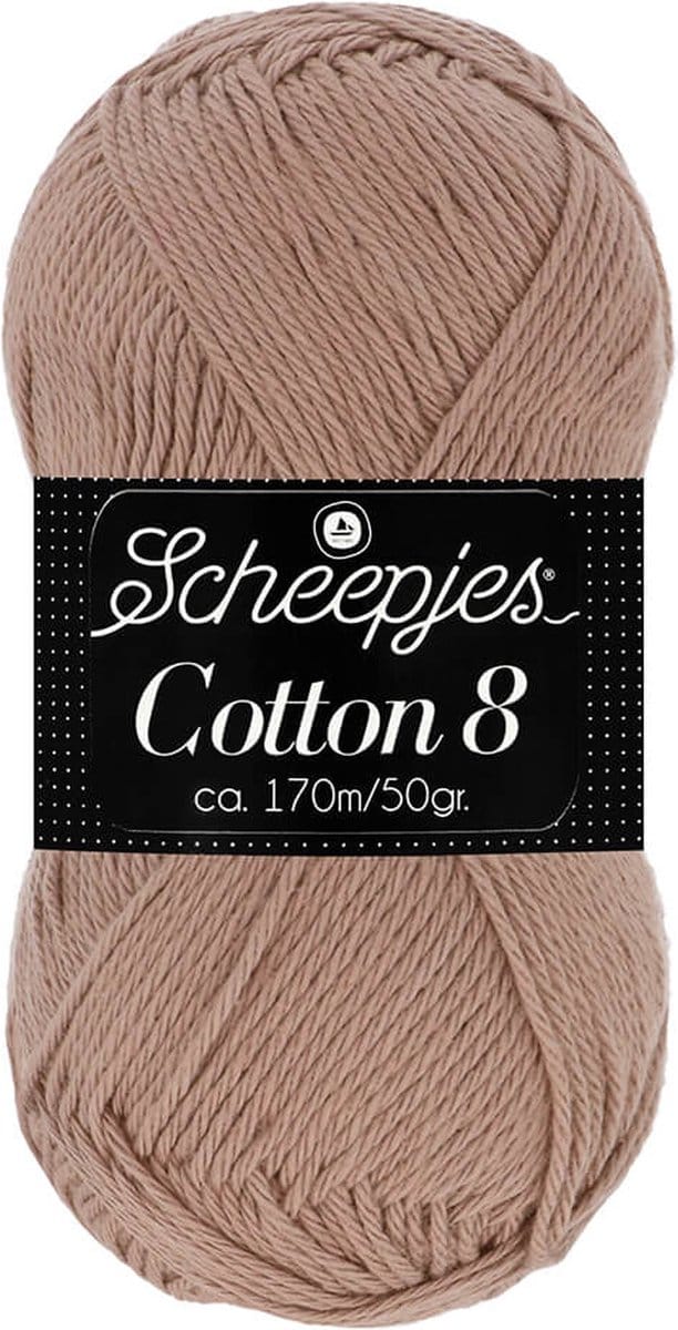 Scheepjes Cotton 8 50g - 659 Bruin
