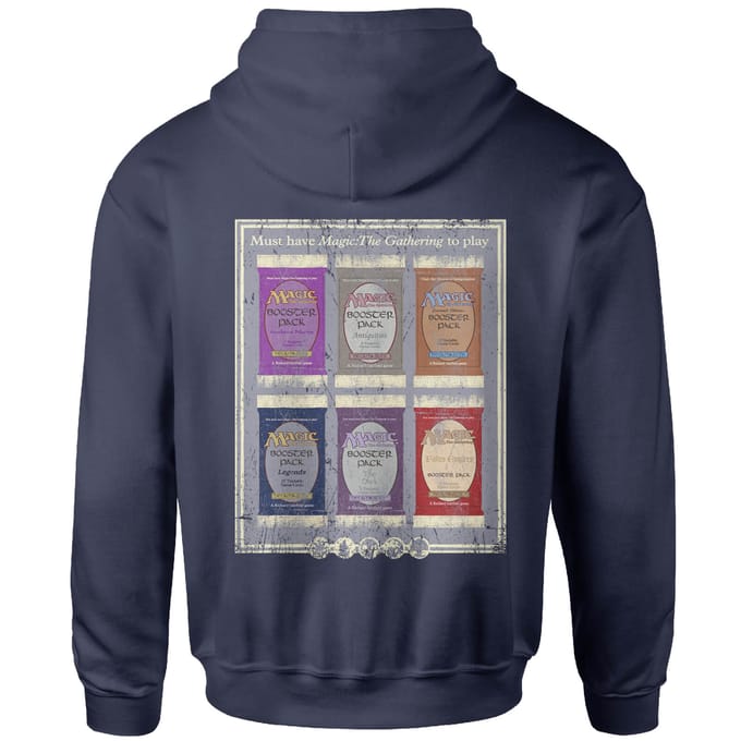 Magic the Gathering Booster Pack Unisex Hoodie - Donker Blauw - S
