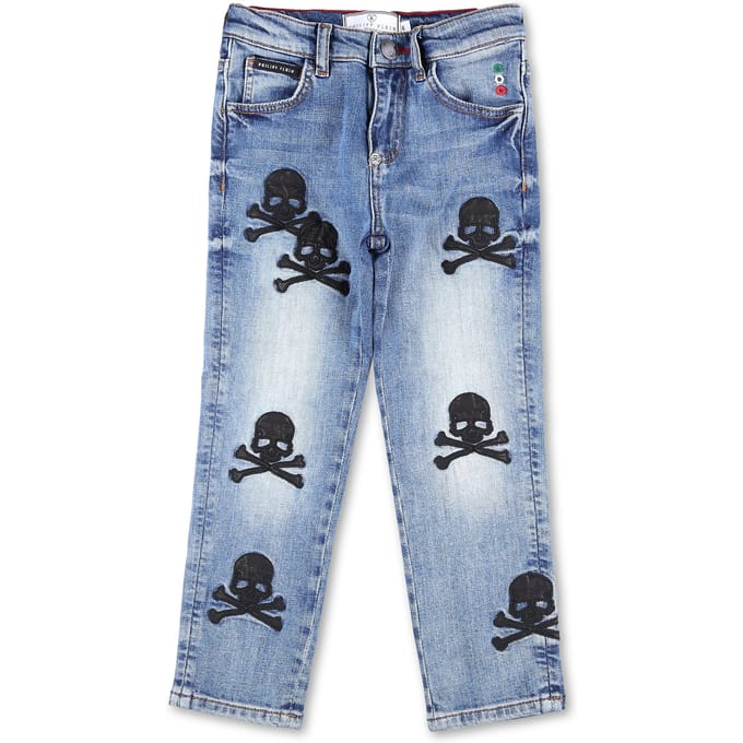 Denim Broek Skull