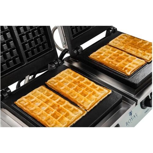 Royal Catering Wafelijzer - 2 x 2.000 watt - rechthoekig 10010315