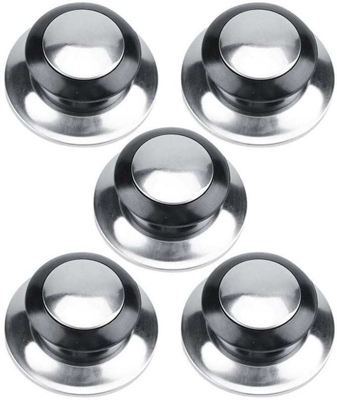 Allecto - Pan Lid Knop - Hittebestendig - Modern Design - Zwart