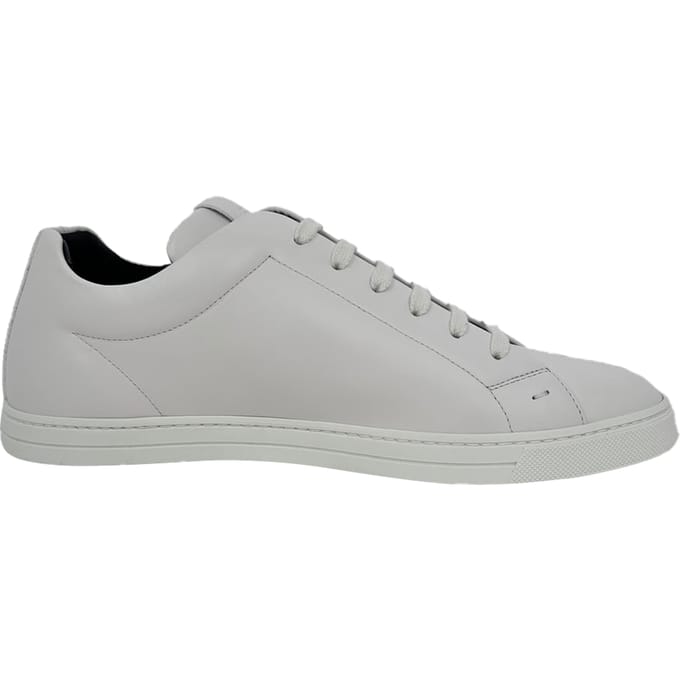 Fendi lage sneakers met logo-print in wit leer