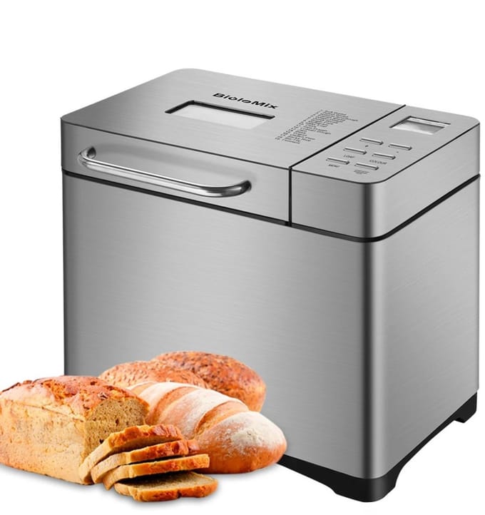 Hutjemutje - broodbakmachine - broodmachine - keukenmachine - RVS - timer & warmhoudfunctie - 19 programma’s - met fruitnotendispenser
