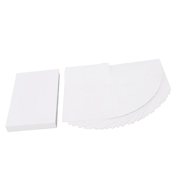 100 Pièces Papier Cartonné Portable Petites Cartes d'Art Peintes à la Main Papier Blanc Vierge Paquet Set pour white