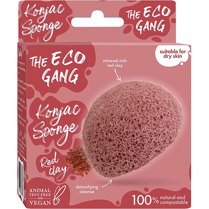 The Eco Gang Konjac Spons - Rode Klei