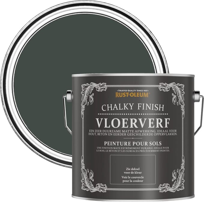 Rust-Oleum Zwart Vloerverf - Avonddiner 2,5L