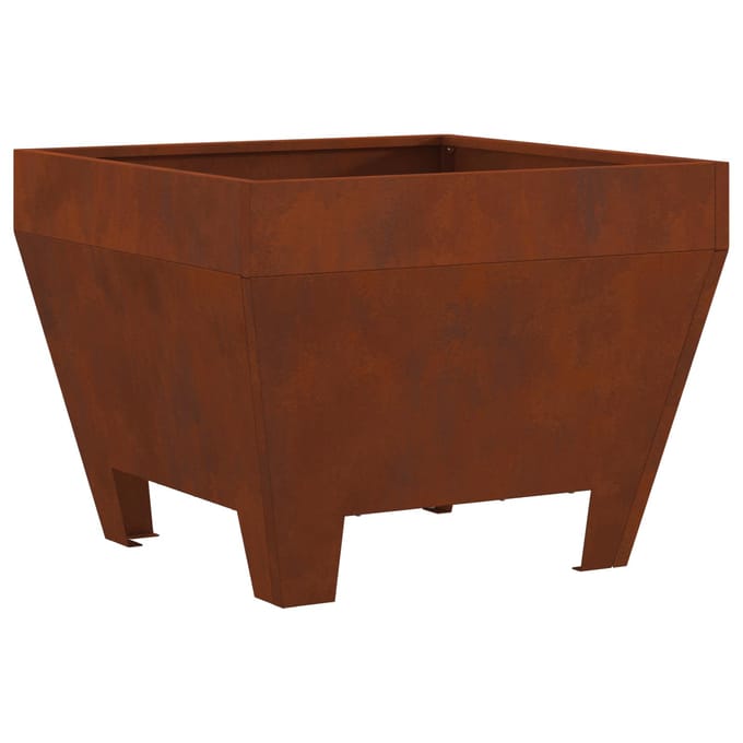 vidaXL - Vuurkom - Roestig - 50 - x - 50 - x - 38 - cm - weervast - staal
