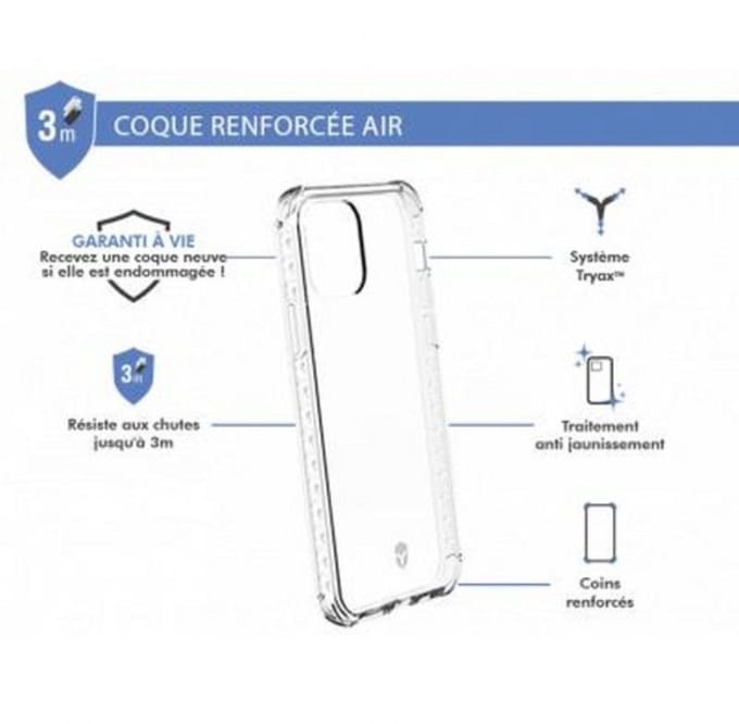Force Case, Hoesje geschikt voor iPhone 11 Pro - AIR Versterkt, Transparant
