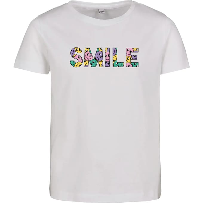 Kinder-T-shirt Mister Tee Colorful Smile Short Sleeve