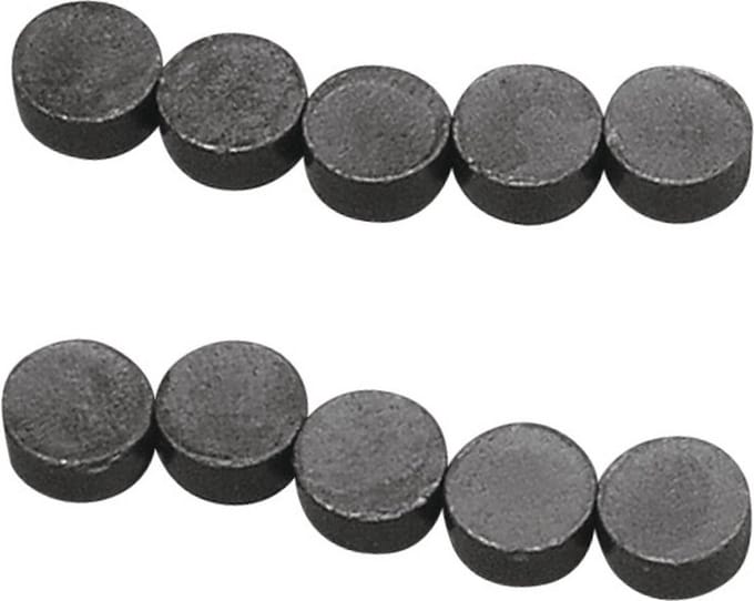 Rayher hobby magneten - 30x - rond - knutsel/koelkast magneten - 8 x 4 mm
