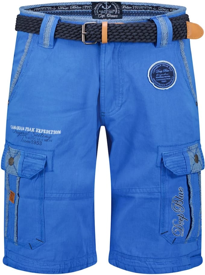 Canadian Peak Heren Bermuda Met Riem Pailletteak Royal Blue - S
