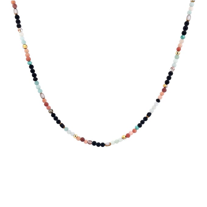 IbizaMen - heren - ketting - edelsteen - gekleurd - amazoniet - aventurijn - 4mm - 50cm