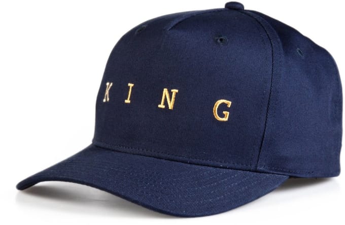 KING Apparel Tennyson Gold Curve Peak cap - Ink