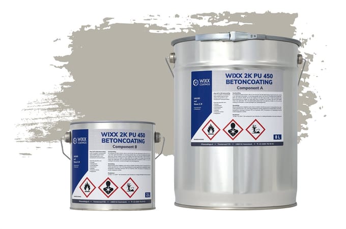 Wixx 2K PU 450 Betoncoating - 5L - RAL 7038 | Agaatgrijs