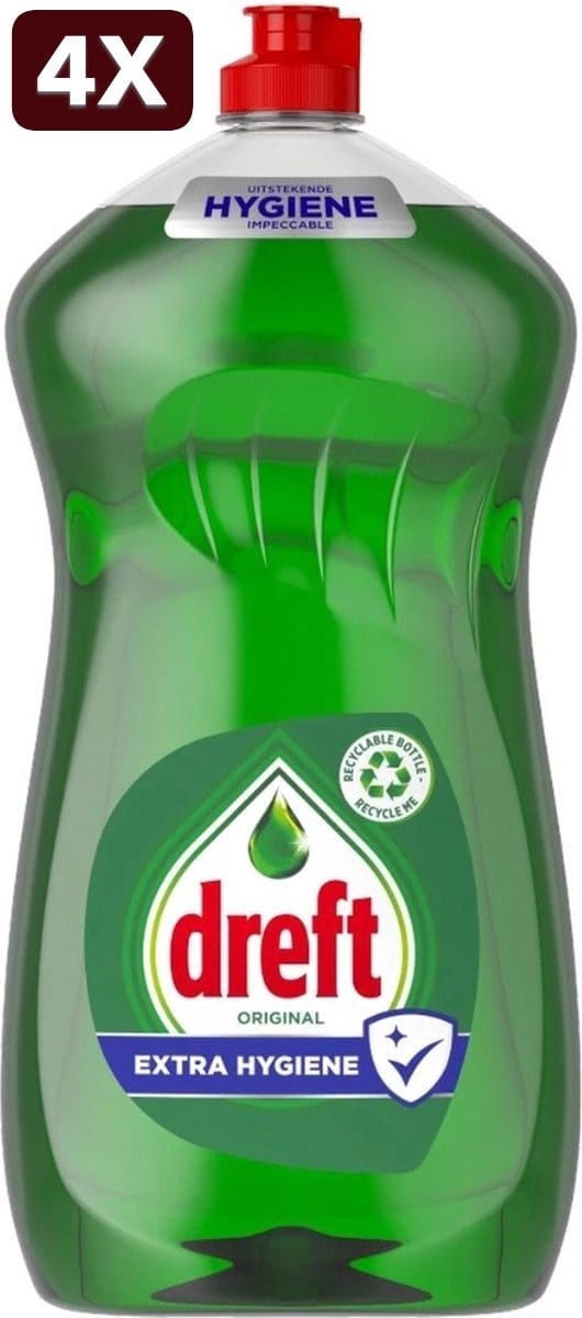 4 x Dreft Afwasmiddel Extra Hygiëne 1200 ml