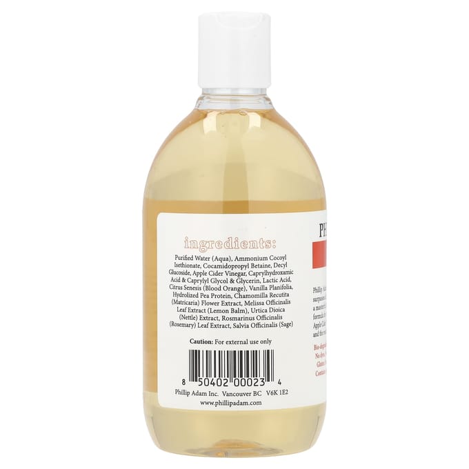 Phillip Adam, Shampoing, Orange Vanille, 350 ml (355ml) beige