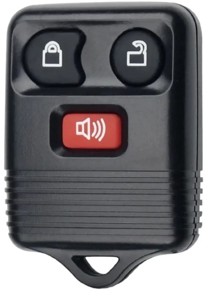 XEOD Autosleutelbehuizing - sleutelbehuizing auto - sleutel - Autosleutel - Afstandsbediening / Geschikt voor: Ford 3 knops sleutel