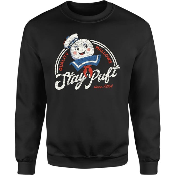 Ghostbusters Stay Puft Sweatshirt - Black - S