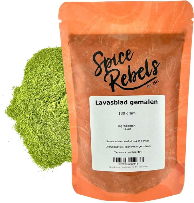 Spice Rebels - Lavasblad gemalen - zak 130 gram