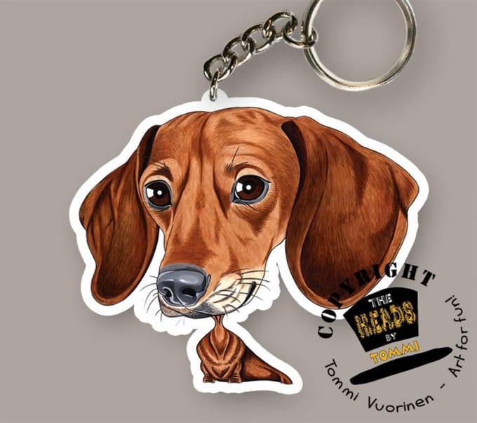 Sleutelhanger Hond Teckel