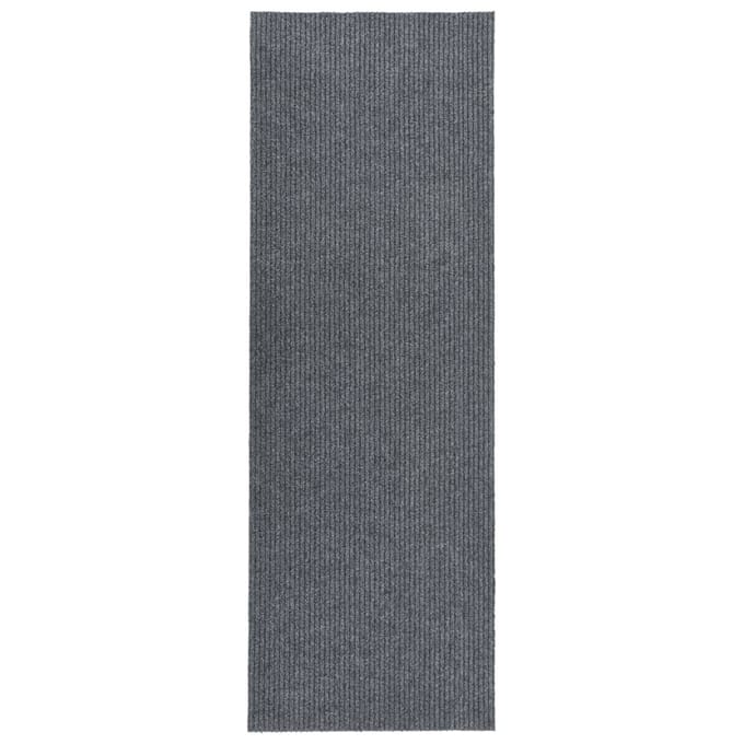 vidaXL - Droogloopmat - 100x350 - cm - grijs