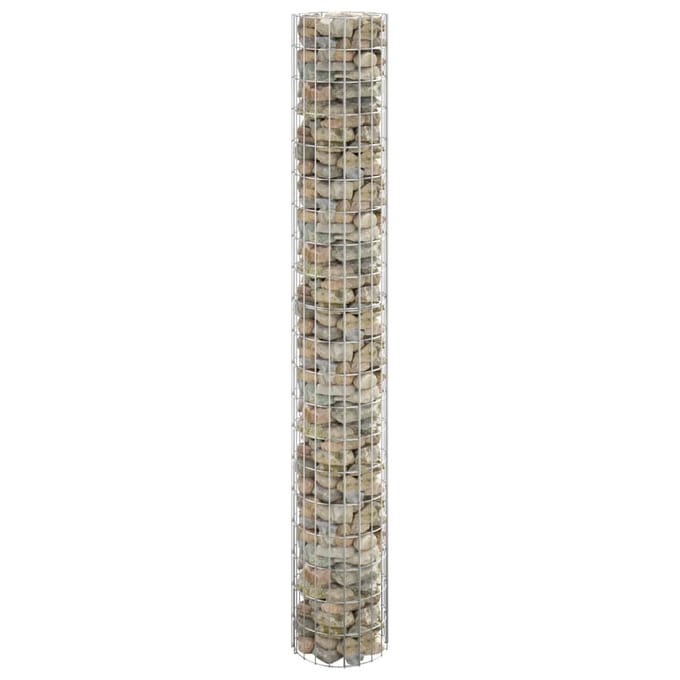 vidaXL - Gabion - paal - rond - Ø30x200 - cm - gegalvaniseerd - staal