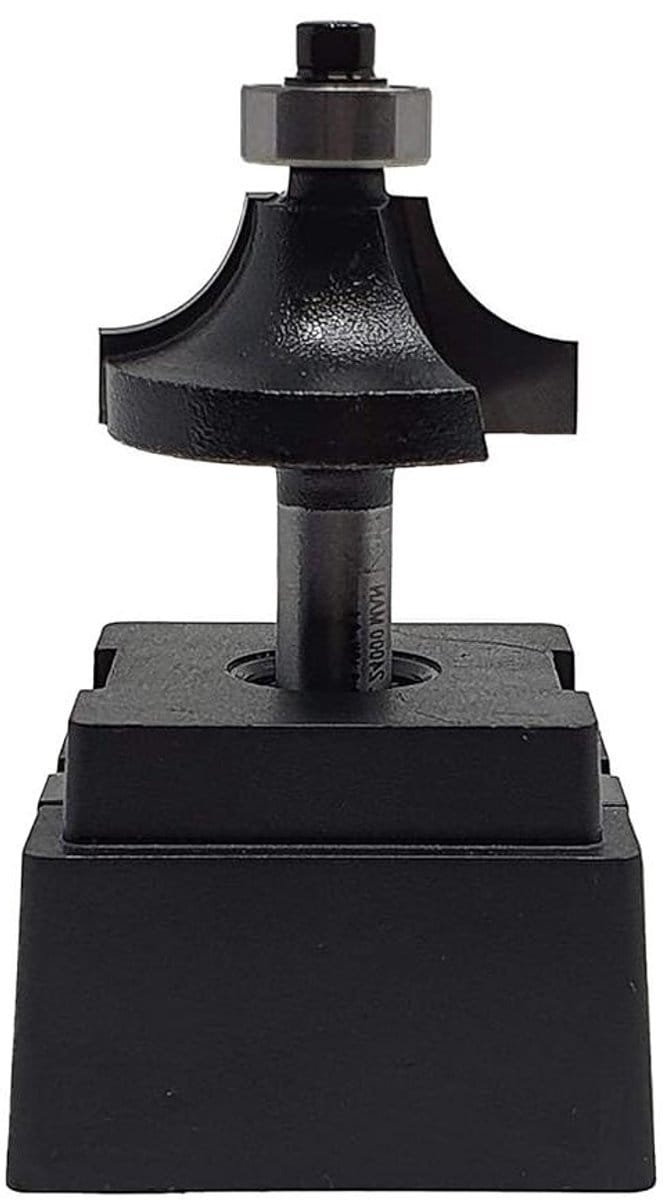 Freessnijder - Rondfrees Bit - Meubelranden Frezen - Met Kogellager - Radius 10 mm - Zilver