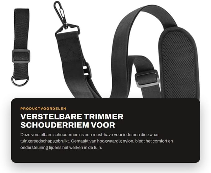 Dailygoods - Verstelbare Trimmer Schouderriem voor Tuingereedschap