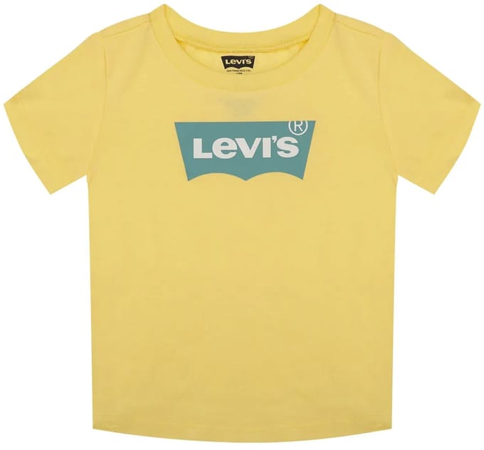Levi´s ® Kids Batwing T-shirt Met Korte Mouwen Geel 9 Months Jongen