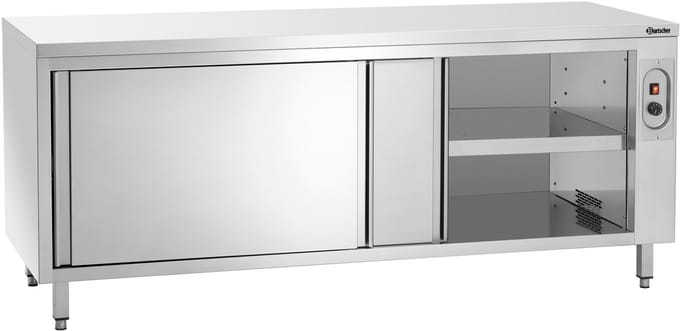 Bartscher Warmhoudkast - RVS - 2 Schuifdeuren - 20°C/80°C - 2000x700x850mm