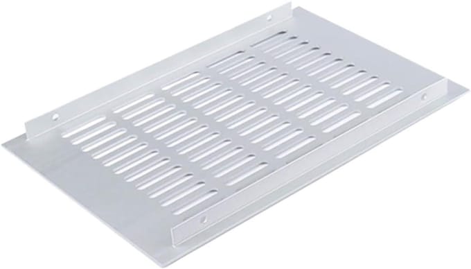 Ventilatierooster Kast - Luchtrooster Afdekking - Kast Ventileren - Lamellenontwerp - 200x400mm - Wit