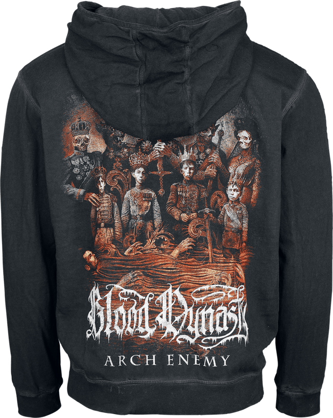 Arch Enemy Vest met capuchon - Blood Dynasty - M - voor Mannen - antraciet