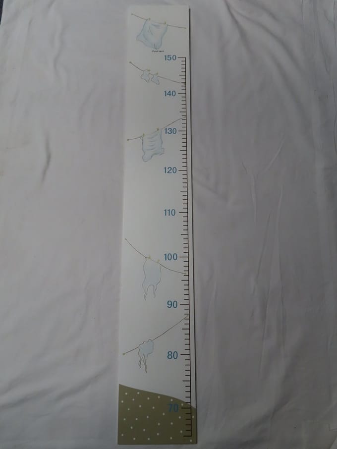 Child-deco - Groeimeter - Hout - laundry - Waslijn