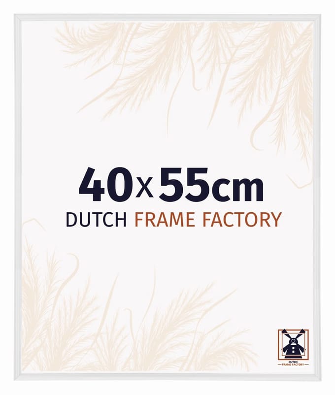 Fotolijst 40x55 cm - Kunststof - Wit Hoogglans - Angers