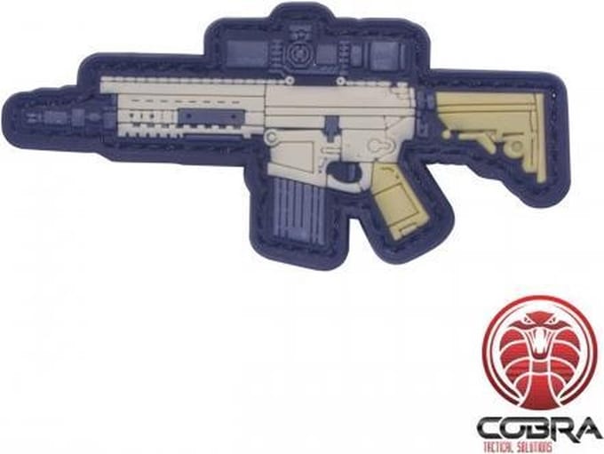 SR25 MK12 vers.2 gun PVC patch embleem met klittenband
