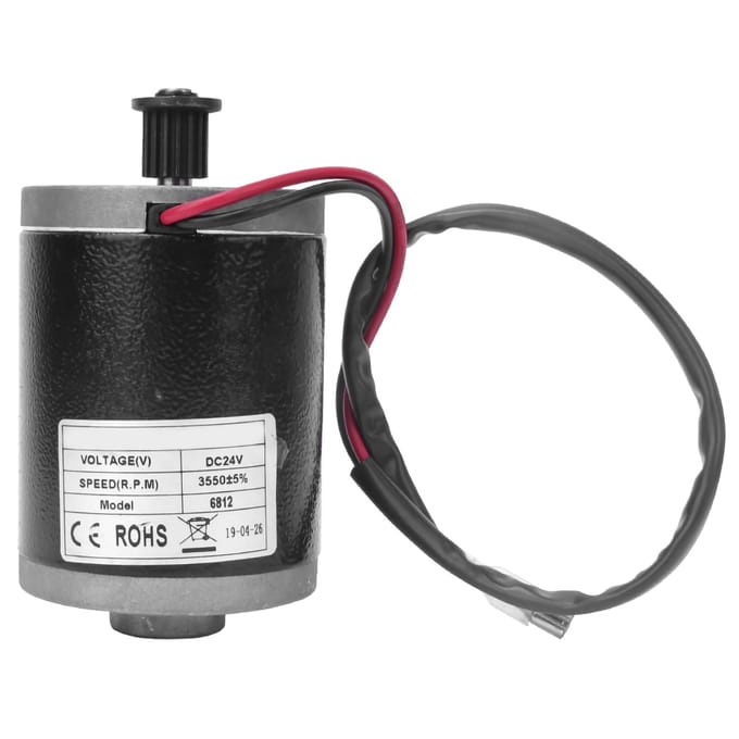 6812 Qualité 24V 100W Courant Continu Roue Synchronisée Moteur Électrique pour Vélo Électrique Scooter black