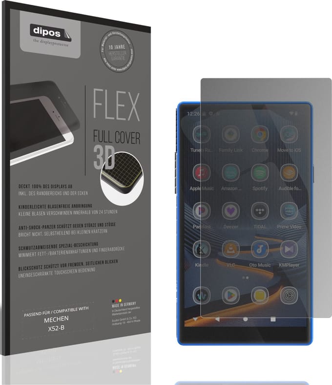 dipos FLEX – Matte Privacy Screenprotector geschikt voor MECHEN X52-B | Volledige Schermbescherming | Case-Friendly