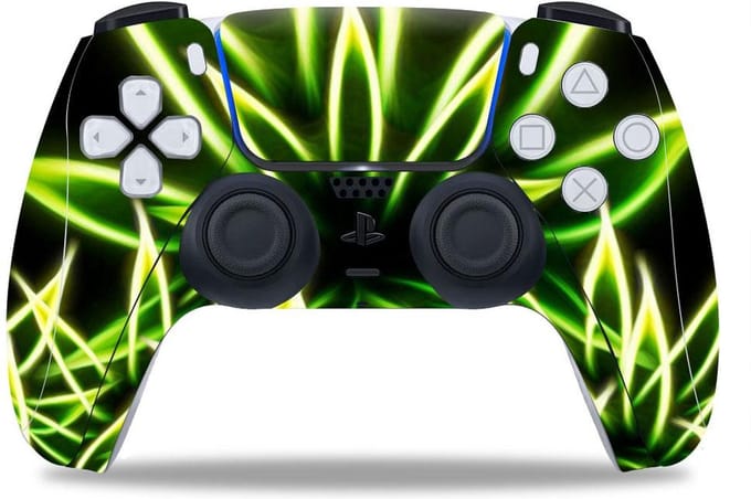 Glowing Weed - Controller skin - Sticker geschikt voor de PS5