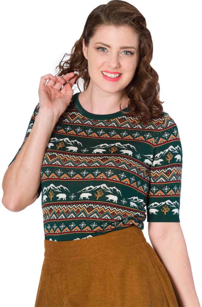 Dancing Days - CHRISTMAS BEAR Kersttrui - XL - Groen