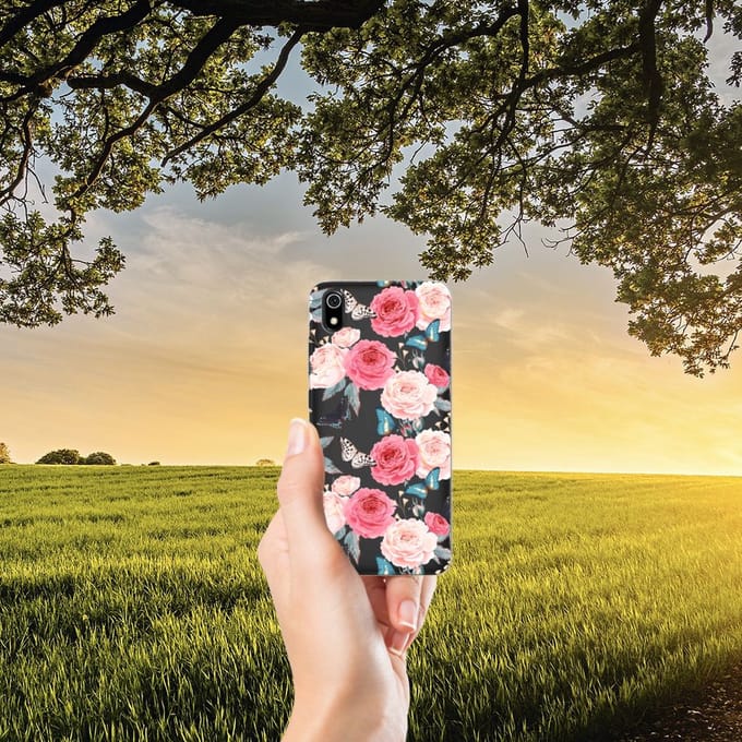Xiaomi Redmi 7A TPU Case Butterfly Roses