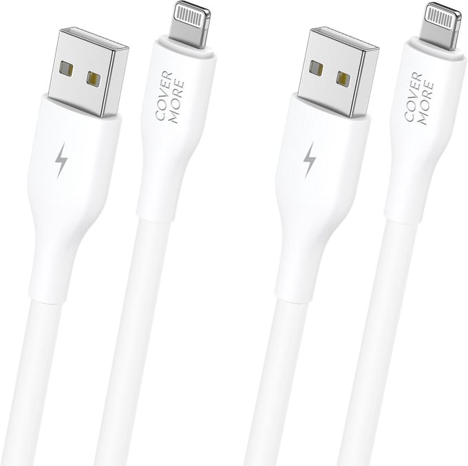 Usb naar Lightning kabel - Oplaadkabel geschikt voor iPhone, iPad en AirPods - 2 stuks - 1m - Wit