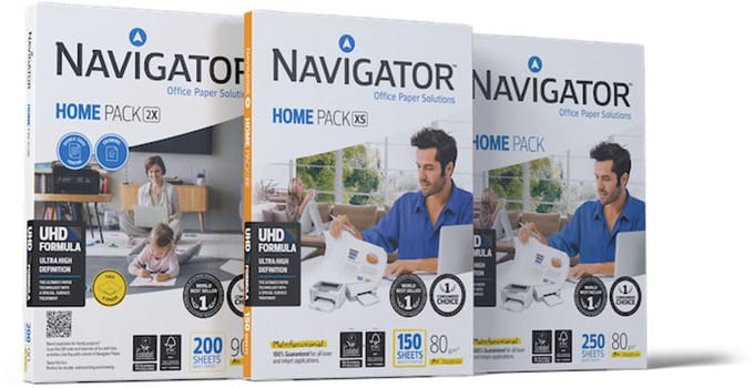 Navigator Home Pack papier voor inkjetprinter A4 (210x297 mm) 250 vel Wit