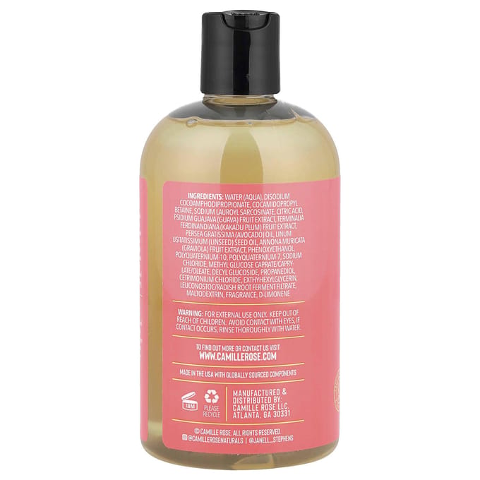 Camille Rose, Guava Slaap Ontklittende Shampoo, Alle Huidtypen, 355 ml (12 fl oz) pink