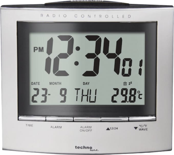 Weerstation - Radio gestuurde klok - Datum - Wekkerfunctie - Technoline WT 280