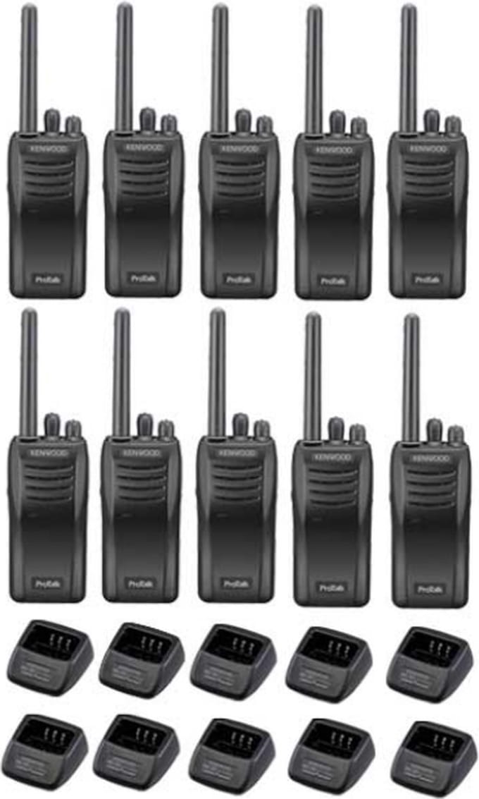 Set van 12 stuks Kenwood TK-3501 PMR446 met tafelladers