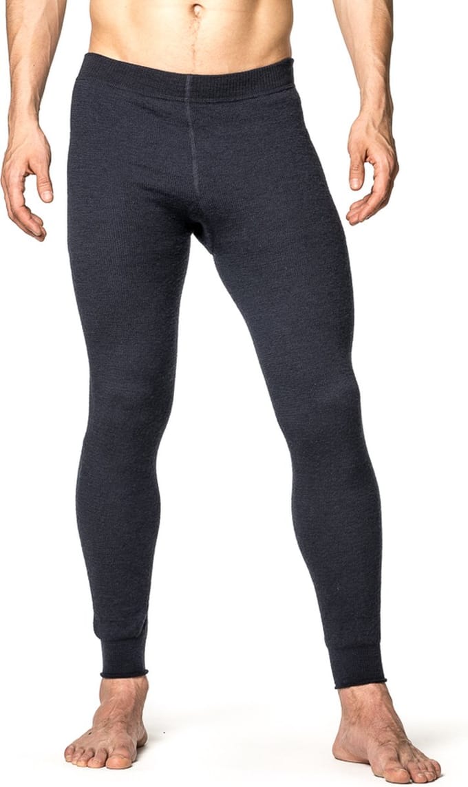 Woolpower Long John 400 merino ondergoed zwart - Maat XL